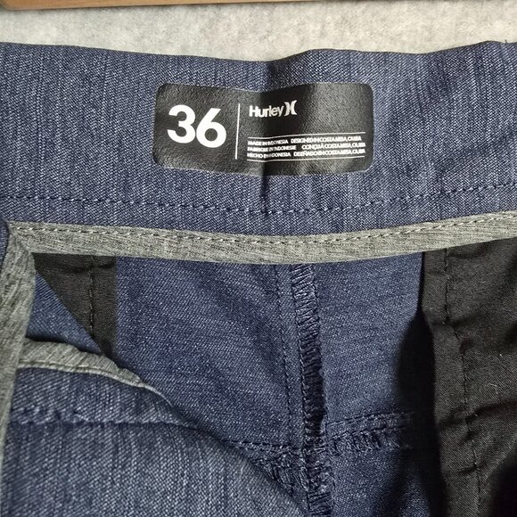 Hurley Nike Dri Fit Shorts Sz 36 Chino Golf Active Athletic Performance Outdoor - Picture 2 of 11